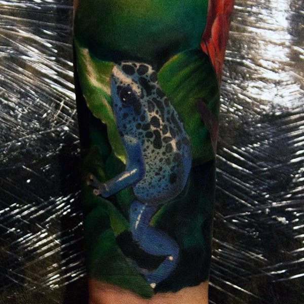 tatouage grenouille 90