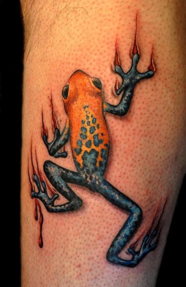 tatouage grenouille 92