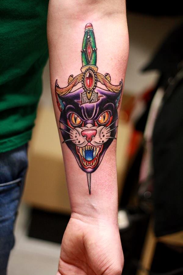 tatouage puma panther 88
