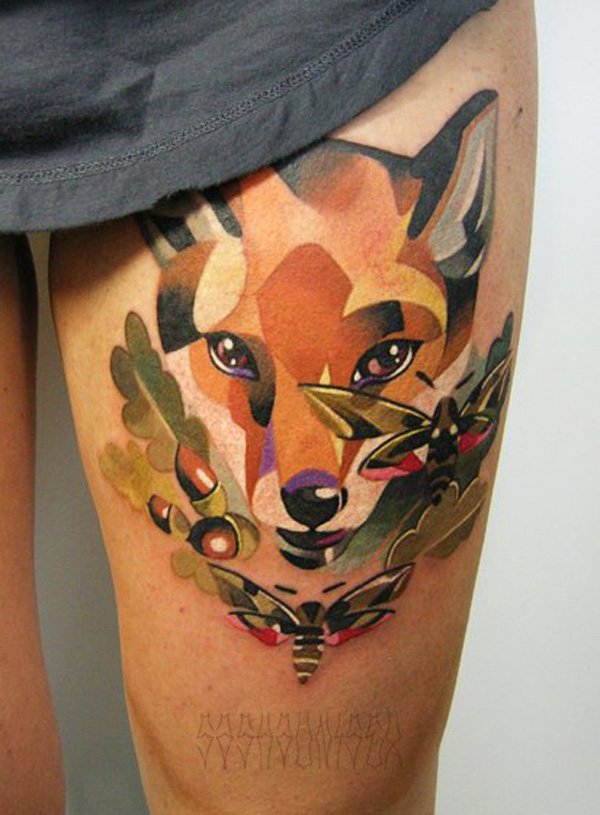 tatouage renard 62