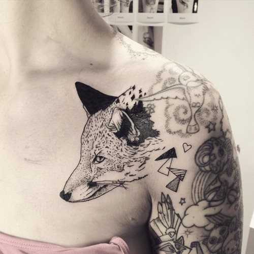 tatouage renards 26