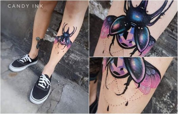 tatouage scarabee 120