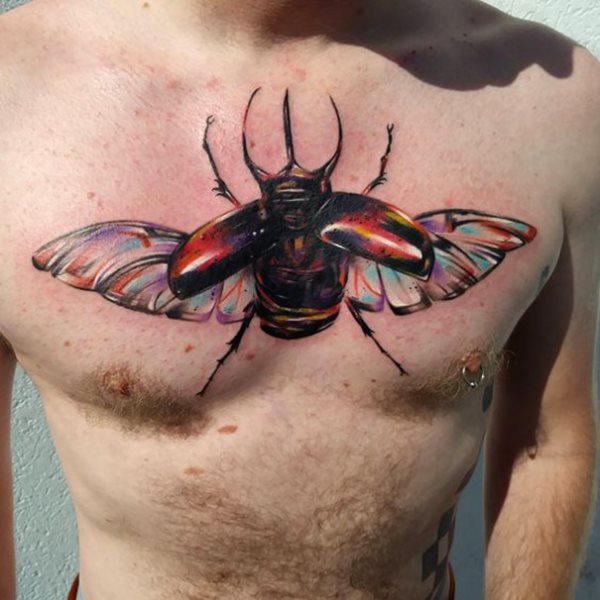 tatouage scarabee 122