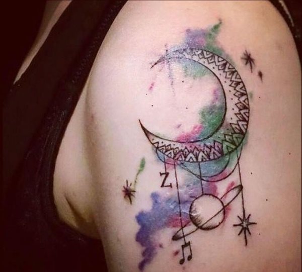tatouage lune 347