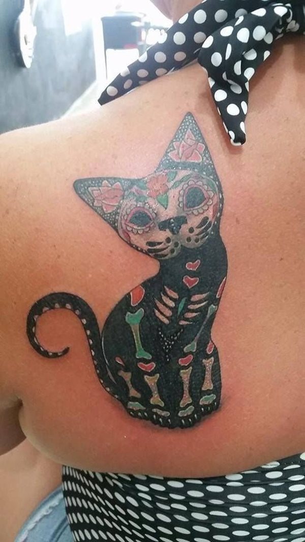 tattoo tatouage chat 62