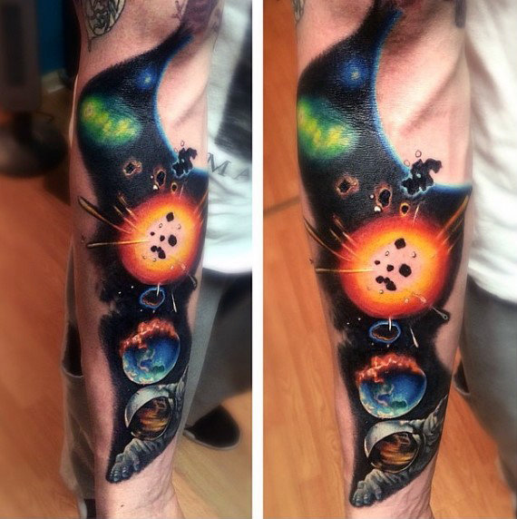 tatouage astronaute astronomie 121
