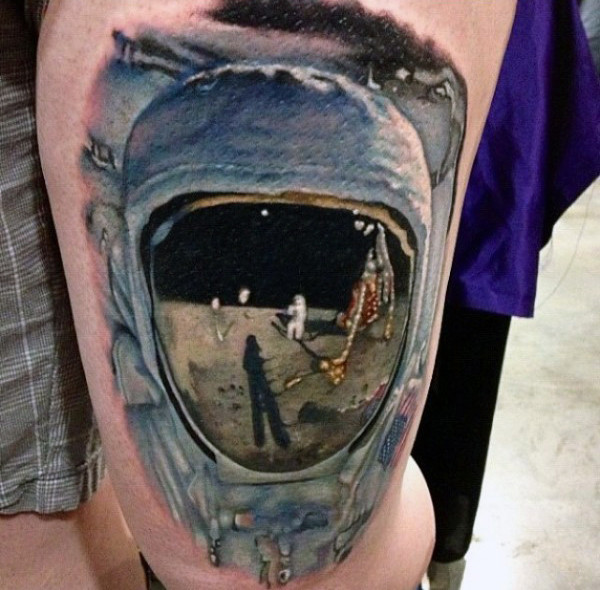 tatouage astronaute astronomie 197