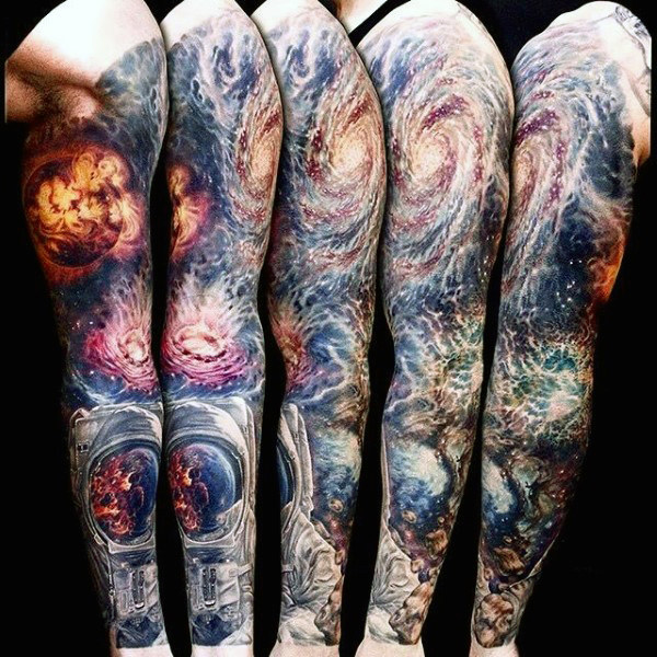 tatouage astronaute astronomie 209