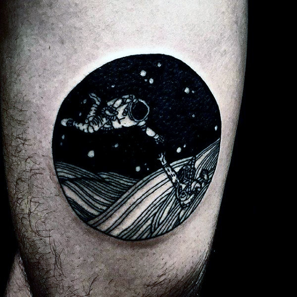 tatouage astronaute astronomie 237