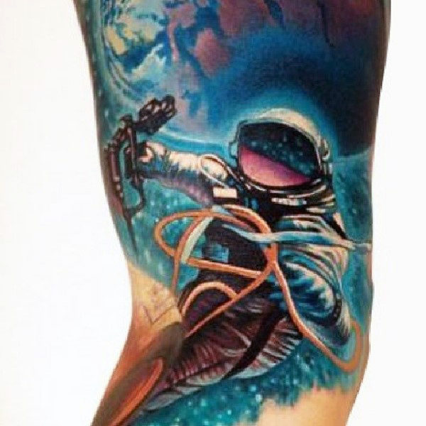 tatouage astronaute astronomie 277