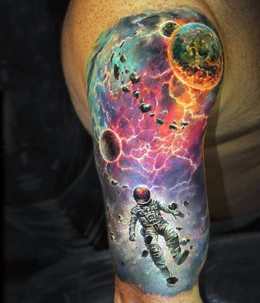 tatouage astronaute astronomie 317