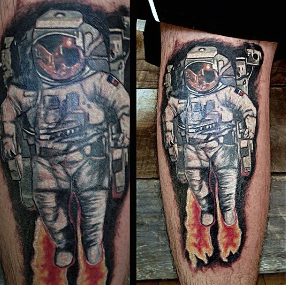 tatouage astronaute astronomie 357