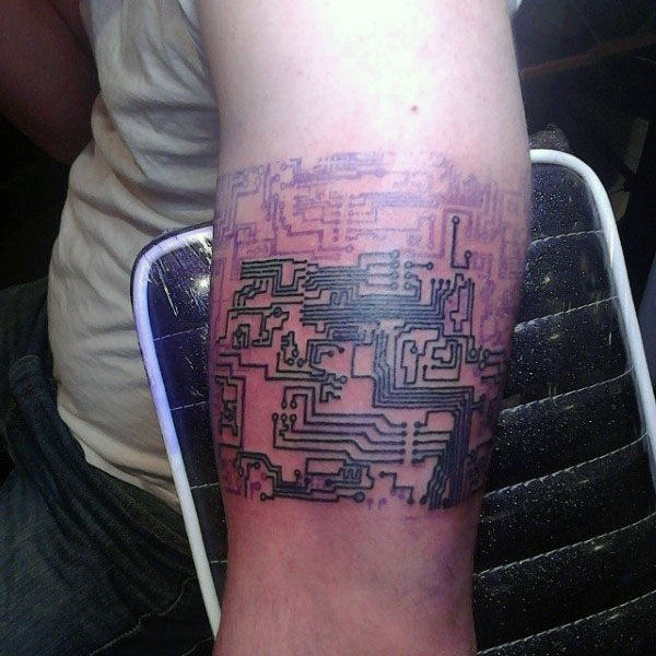 tatouage circuit electronique 21