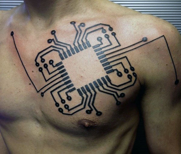 tatouage circuit electronique 53