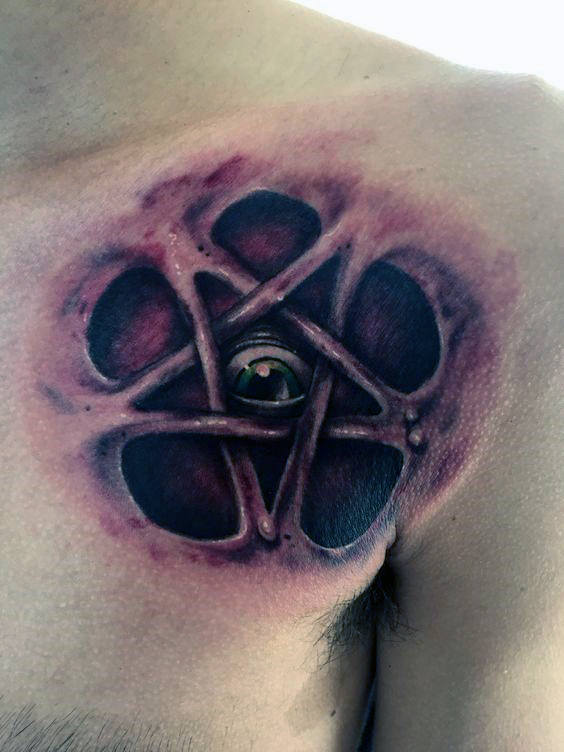 tatouage etoile pentagramme 173