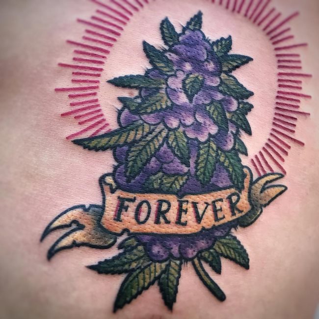 tatouage marijuana cannabis 29