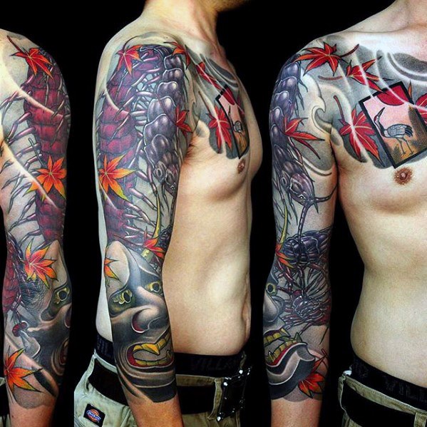 tatouage mille pattes 20