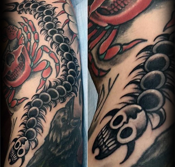 tatouage mille pattes 36