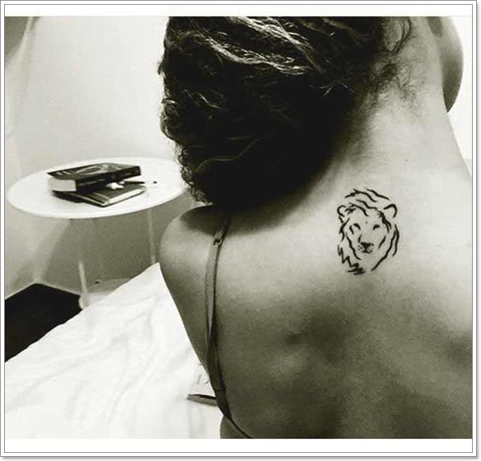 tatouage signe lion 113
