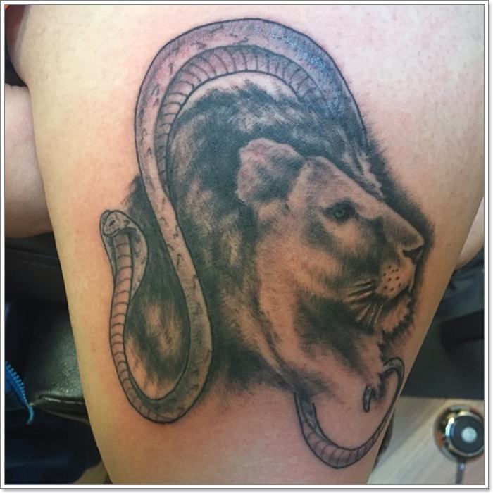 tatouage signe lion 137