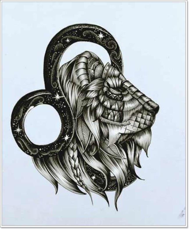 tatouage signe lion 143