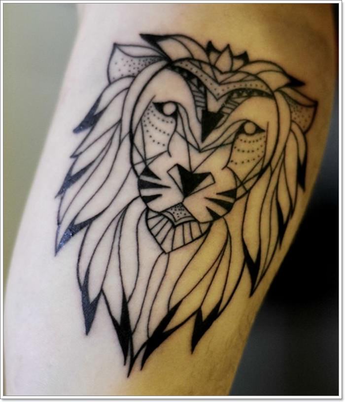 tatouage signe lion 149