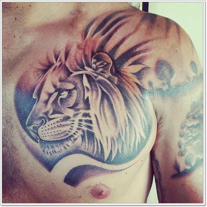 tatouage signe lion 17