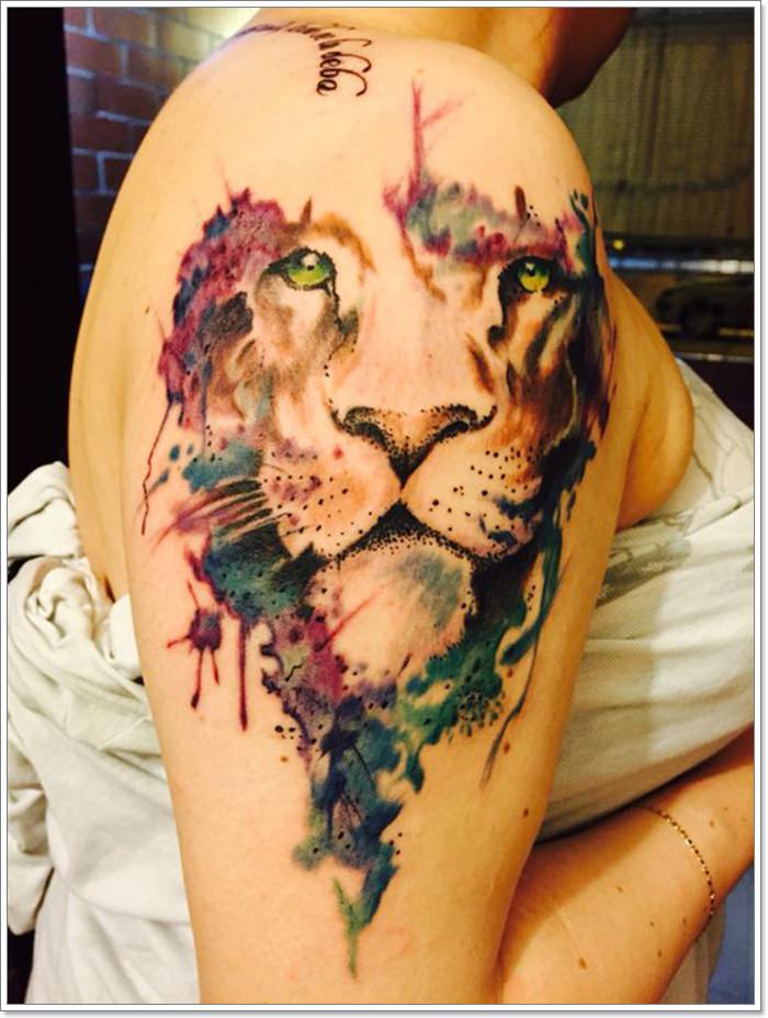 tatouage signe lion 175