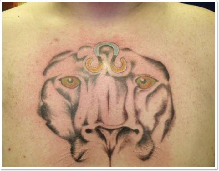 tatouage signe lion 79