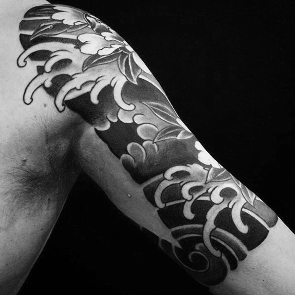tatouage vagues japonaises 45