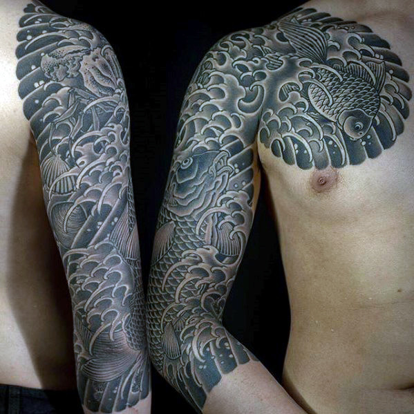 tatouage vagues japonaises 47