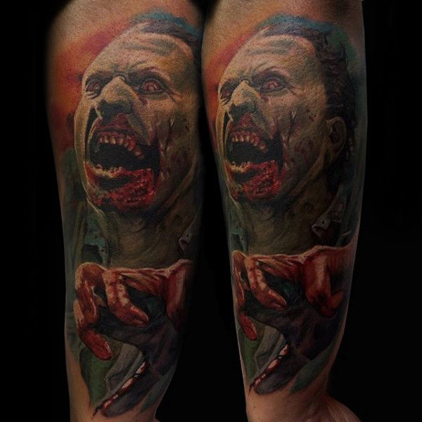 tatouage zombie 202