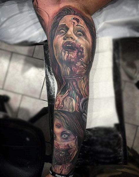 tatouage zombie 238