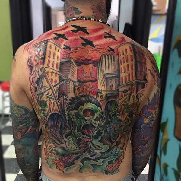 tatouage zombie 52