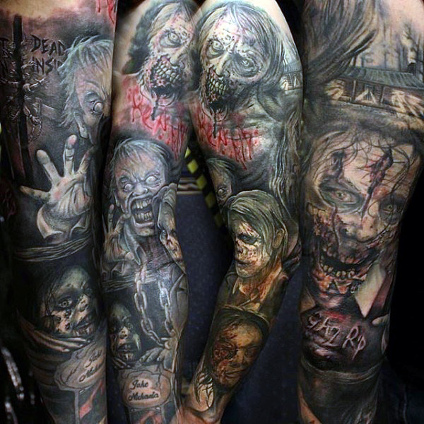 tatouage zombie 64
