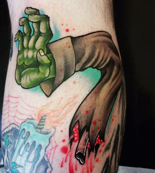 tatouage zombie 82