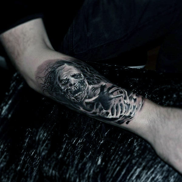 tatouage zombie 91