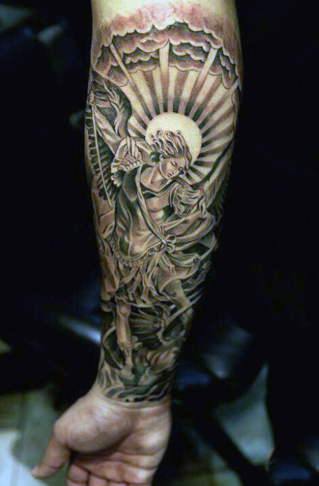 tatouage ange gardien 169