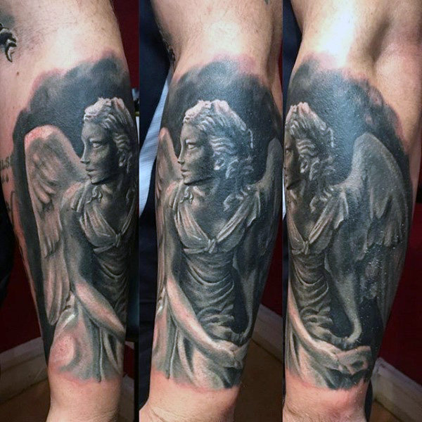 tatouage ange gardien 37