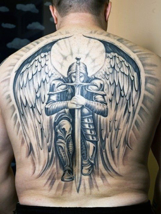tatouage ange gardien 377