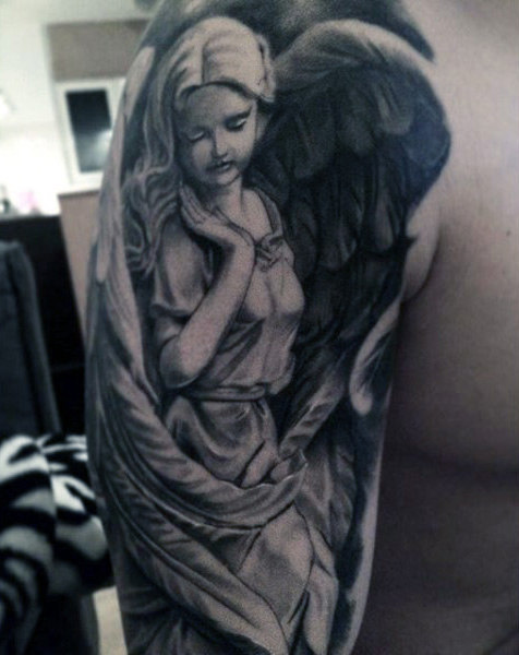tatouage ange gardien 49