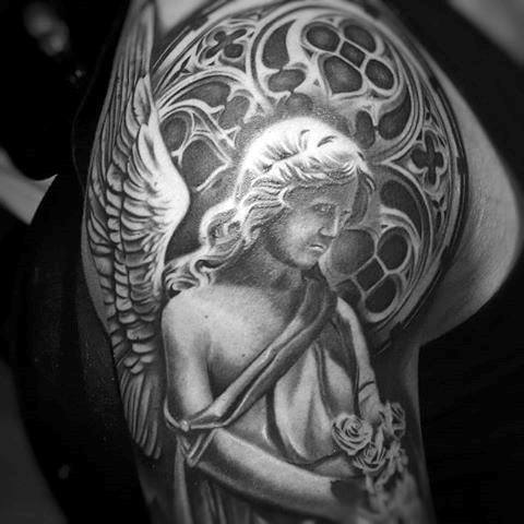 tatouage ange gardien 73
