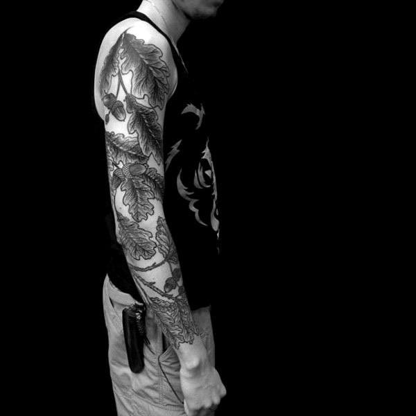 tatouage chene 13