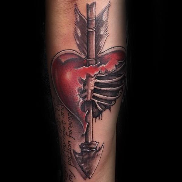 tatouage coeur brise 12