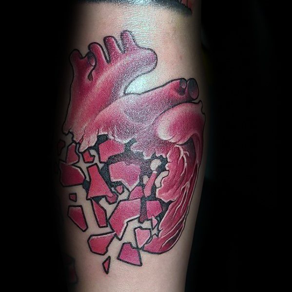 tatouage coeur brise 16