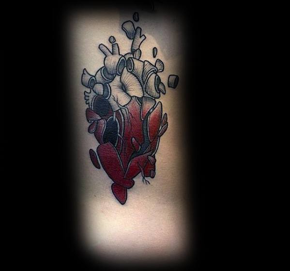 tatouage coeur brise 46