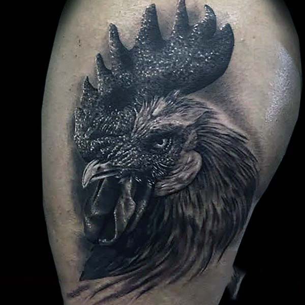 tatouage coq 101