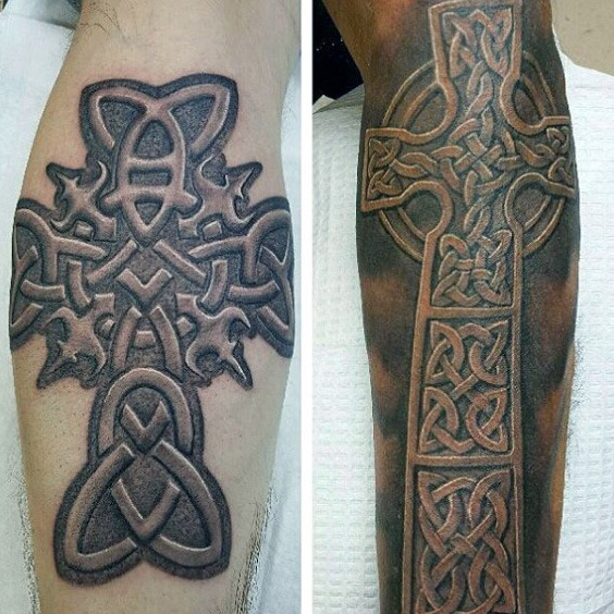tatouage croix celtique 85