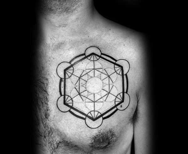 tatouage cube metatron 13