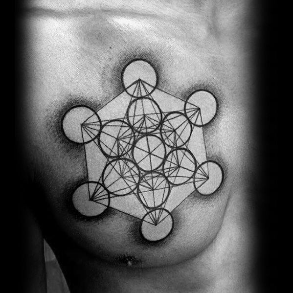 tatouage cube metatron 21